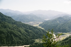 蒲生岳山頂より只見方面を望む