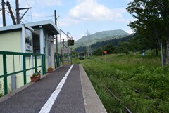 会津大塩駅にて