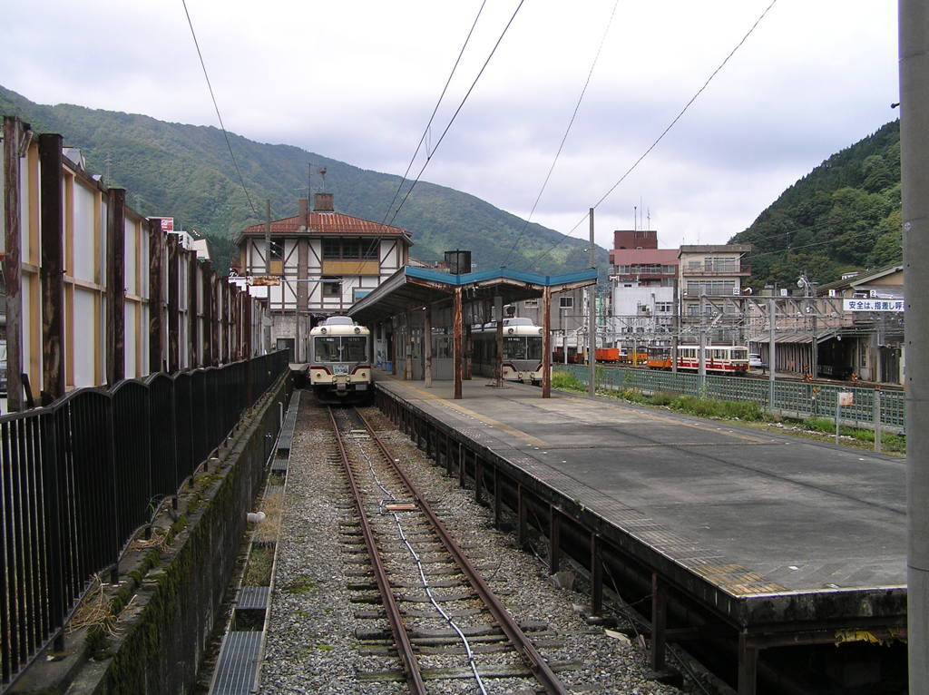 宇奈月温泉駅にて