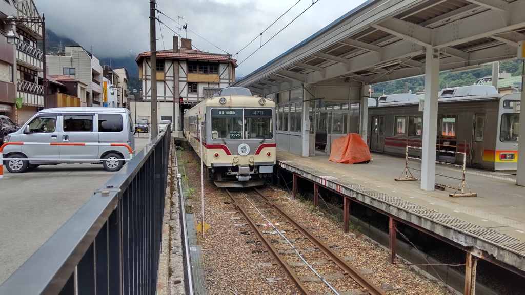 宇奈月温泉駅にて