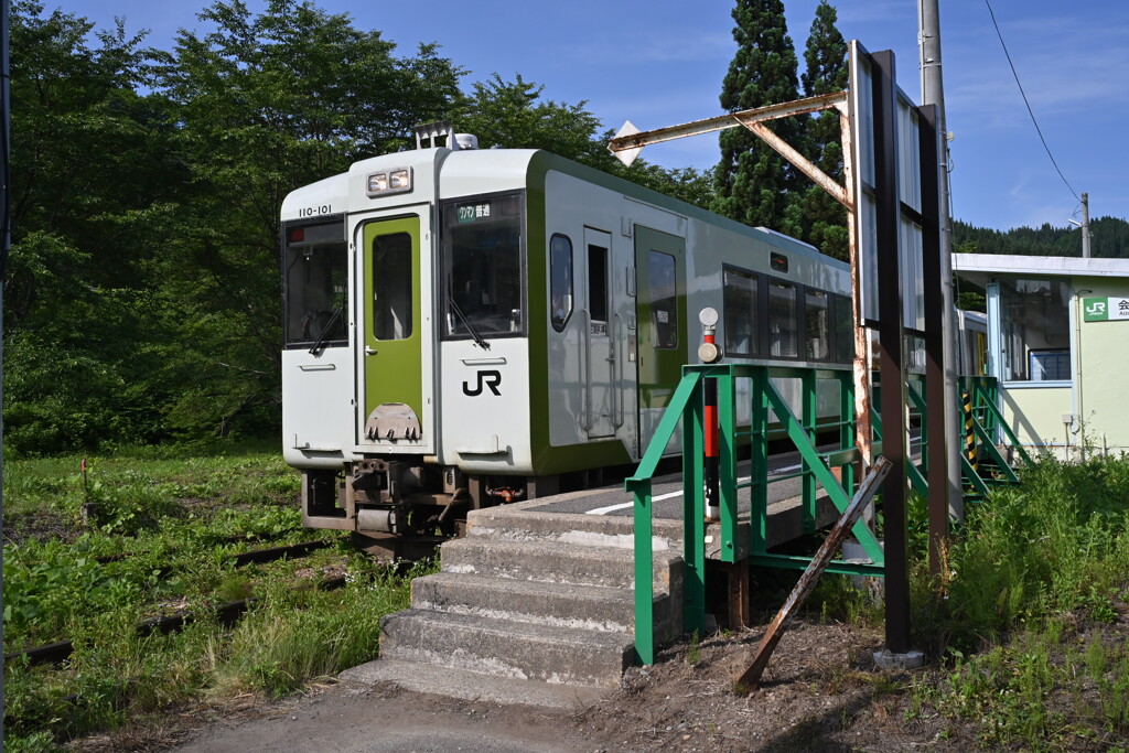 会津横田駅にて①