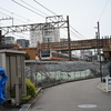 修理中の跨線橋