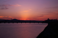 Sunset at Matsuuragawa River