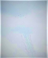 ブルーインパルス　スモーク