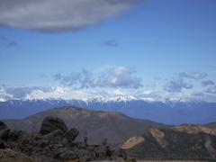 車山から見る山々。