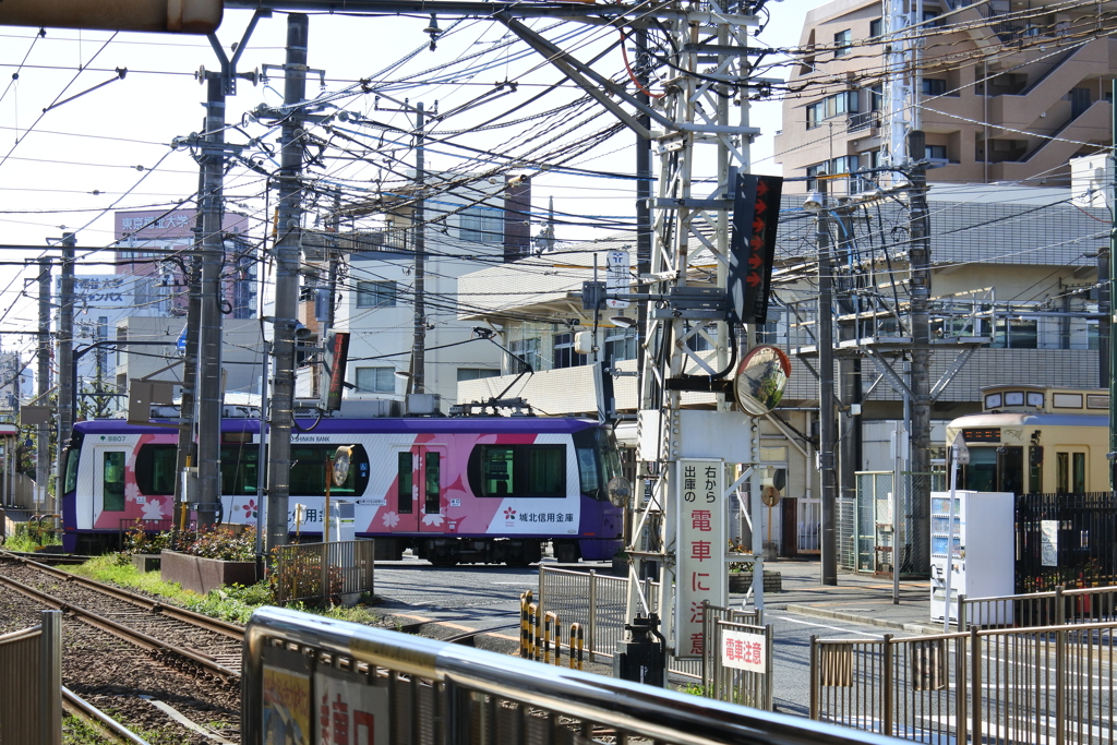 都電の車庫入れ