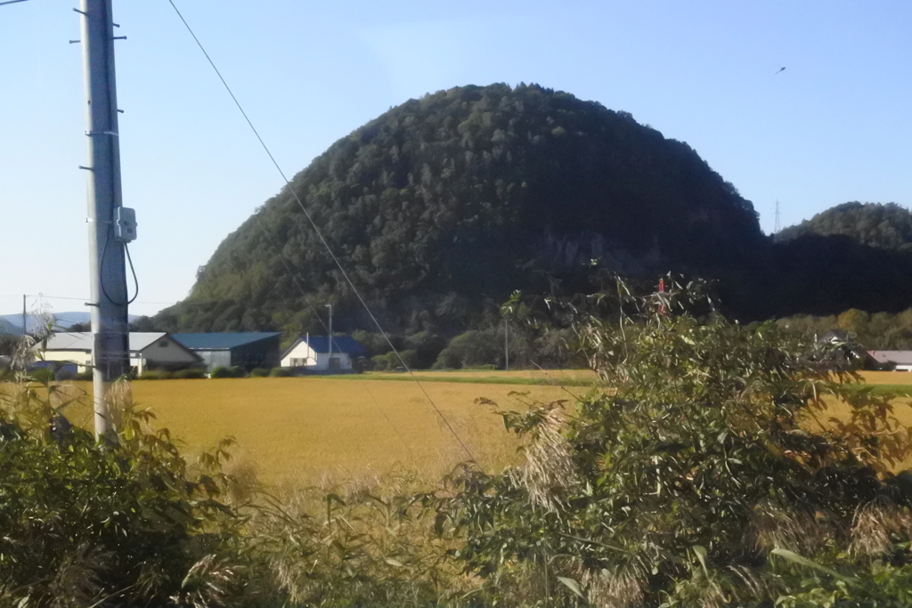 こんもりした山