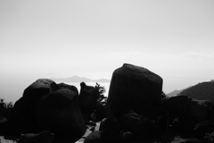 弥山頂上展望台から