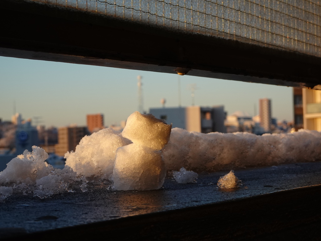 雪の後の朝～雪だるま