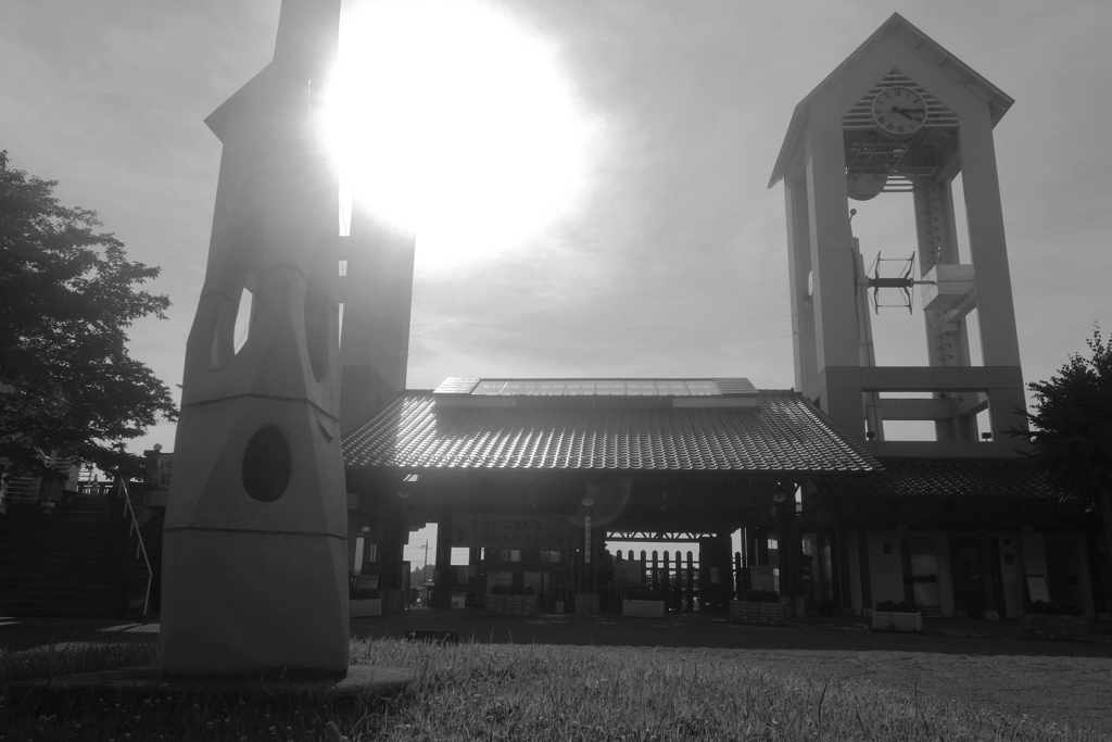 真岡鉄道　益子駅舎