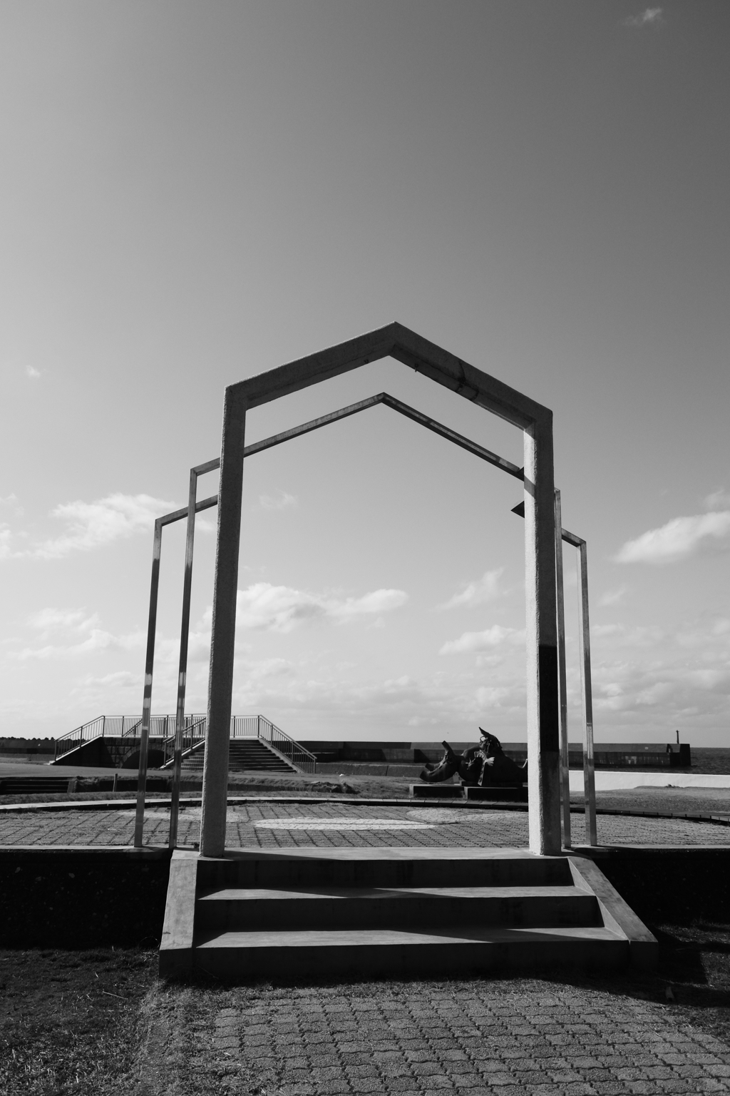 マリンドーム能生のオブジェ