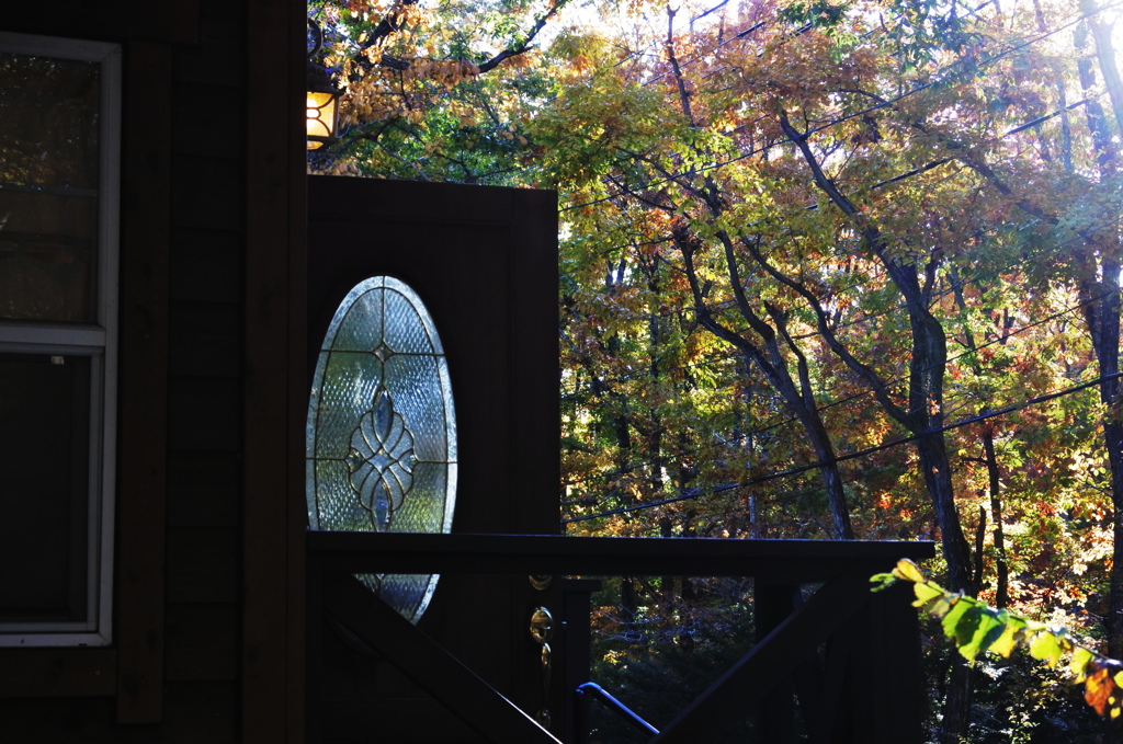 扉があいたカフェ