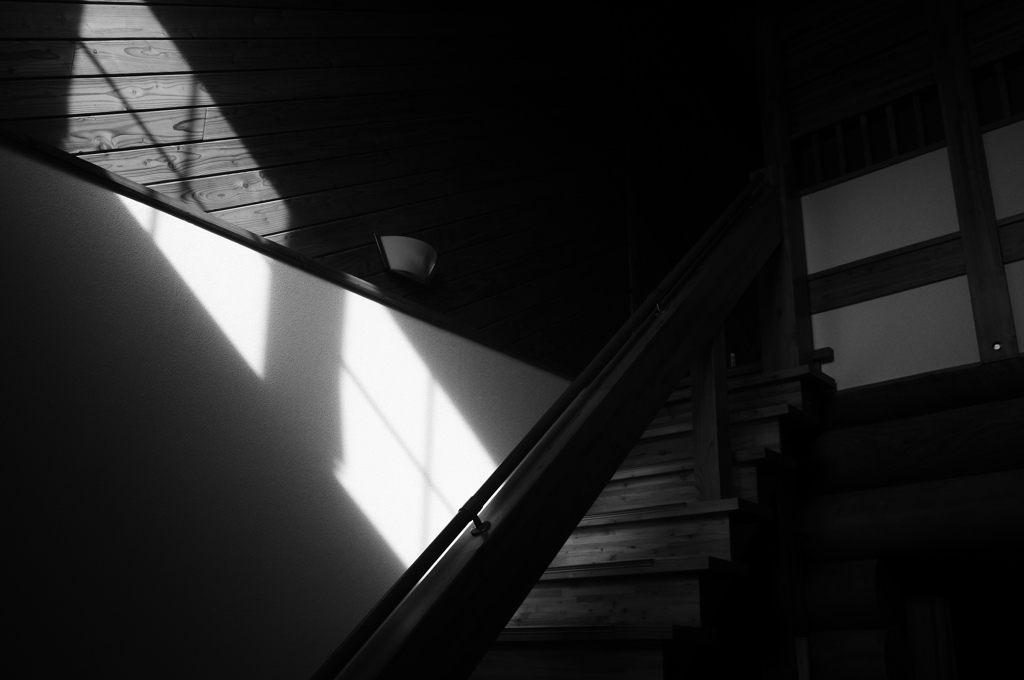 朝陽が射しこむ