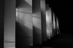 客室からの明り