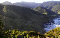 日本海沿いの道