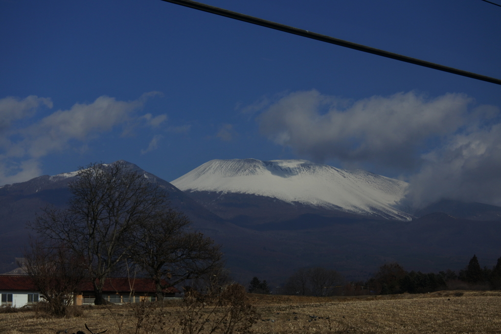 ろくもん　車窓　浅間山