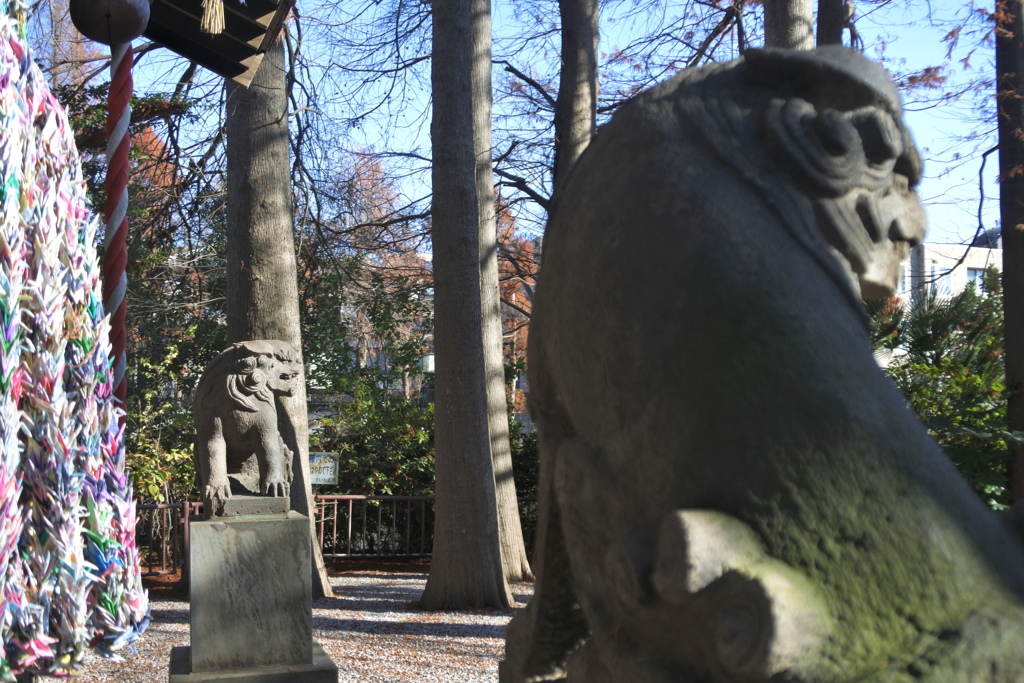 別所沼弁財天の狛犬