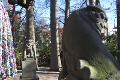 別所沼弁財天の狛犬