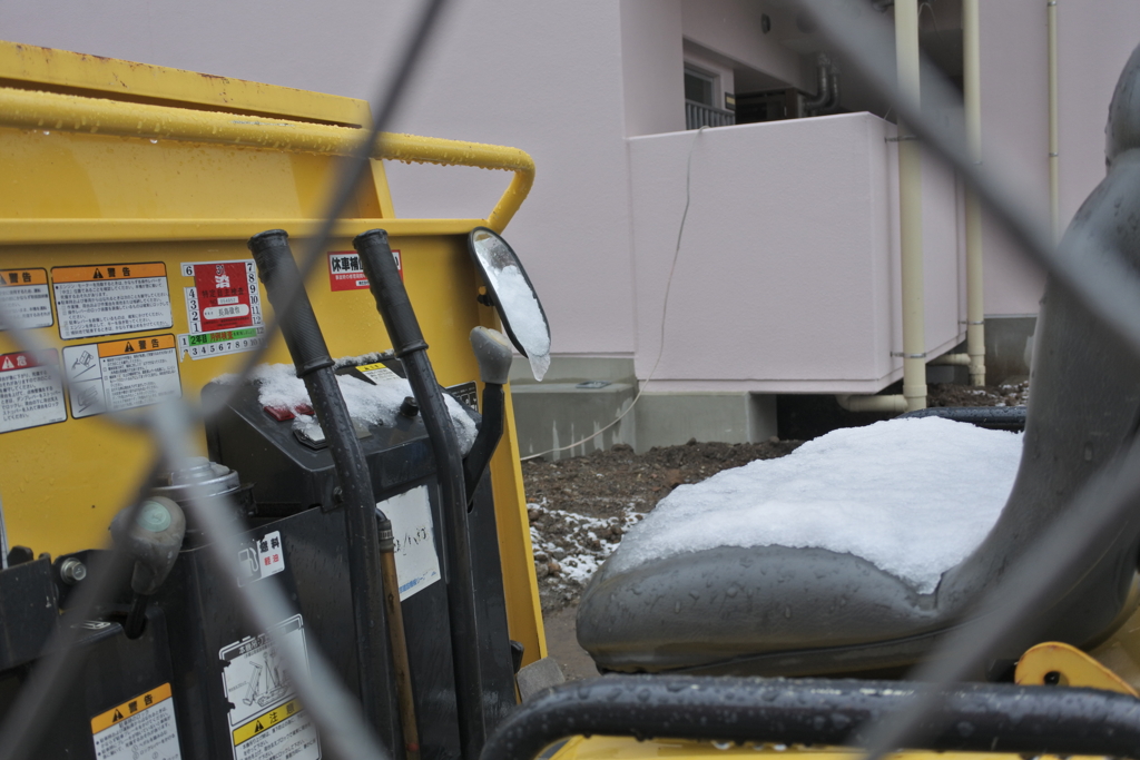 雪が降った日の記憶　運転席
