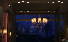 レストランの灯り