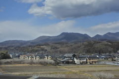 山々が近づいてきた