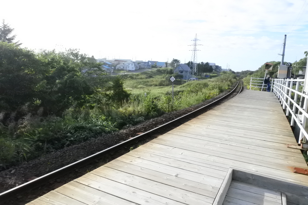 JR東根室駅ホーム