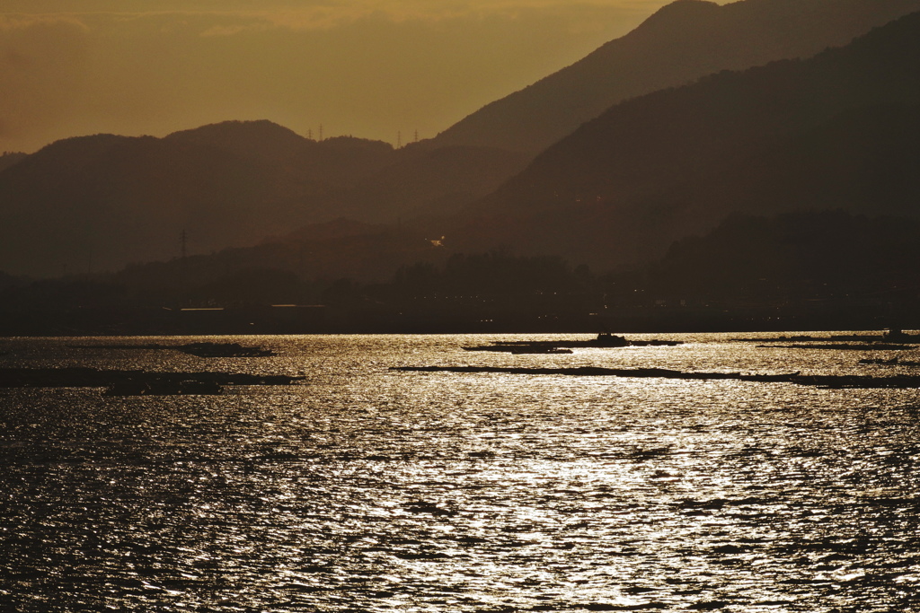 夕暮れの瀬戸内海