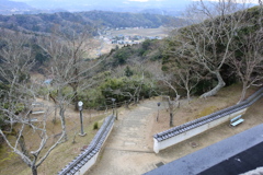 久留里城下を見下ろす。