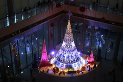 上から見たクリスマスツリー