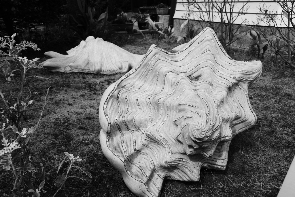 都電に乗って～旧宣教師館の庭のオブジェ