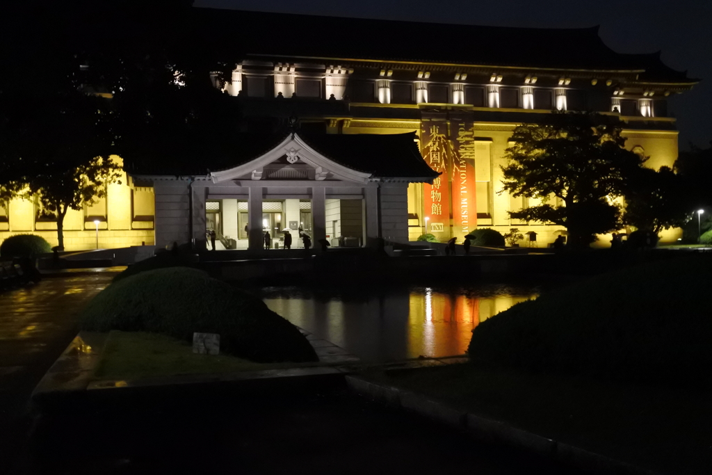 東京国立博物館　夜ににじむ