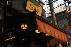 ごまのお店の灯り