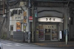 ガード下の立ち食いそば屋
