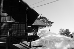 日枝神社の雪