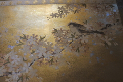 桜咲く屏風