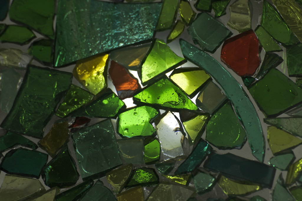 ステンドグラス　グリーン