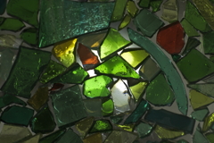 ステンドグラス　グリーン