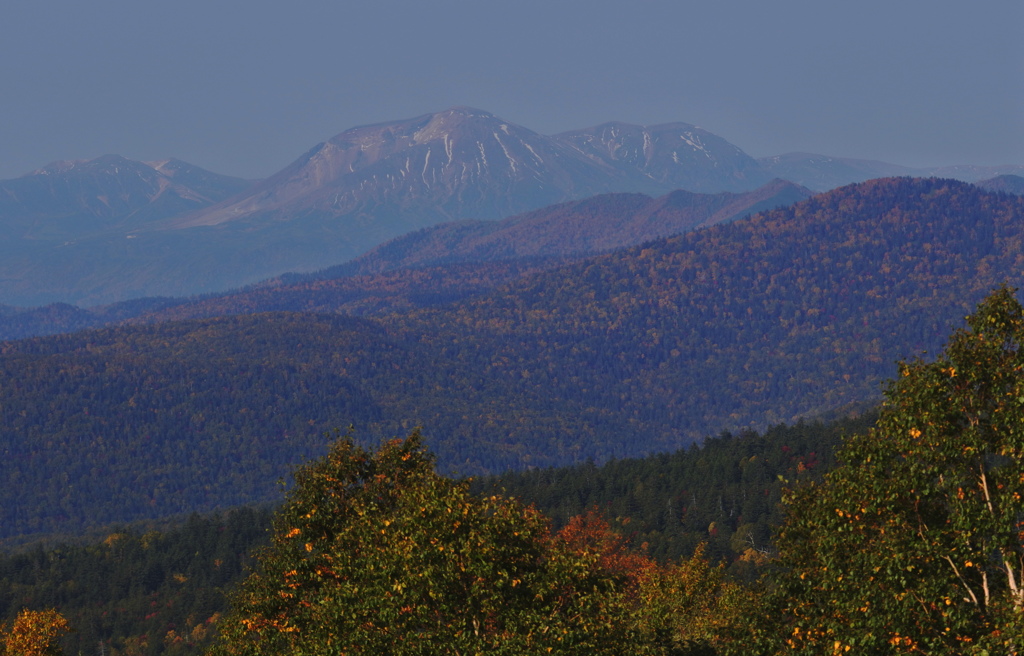 遥か雪を冠った大雪山