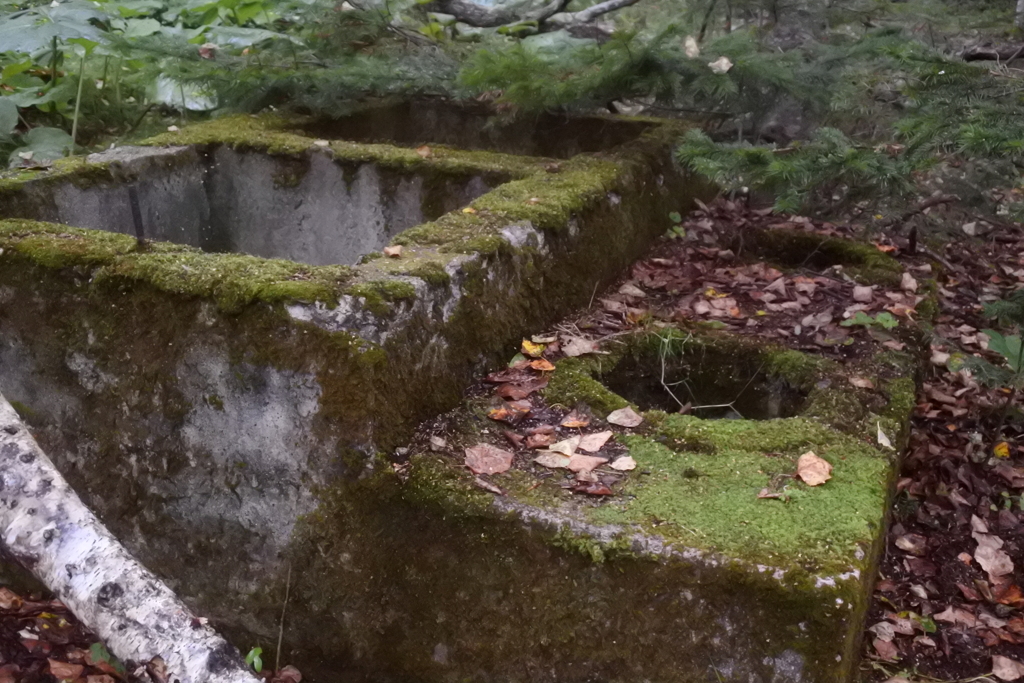 駅舎のトイレ跡