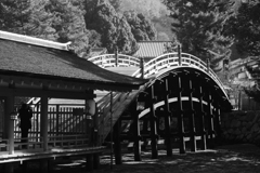 厳島神社の反橋を撮る