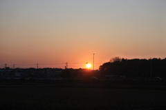 まくらがの里の落日