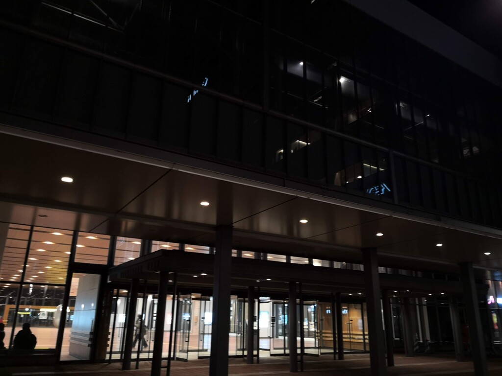 北海道に行こう　旭川駅の夜