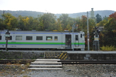 東鹿越駅ホームには