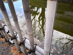 　長野県上田高等学校のお堀