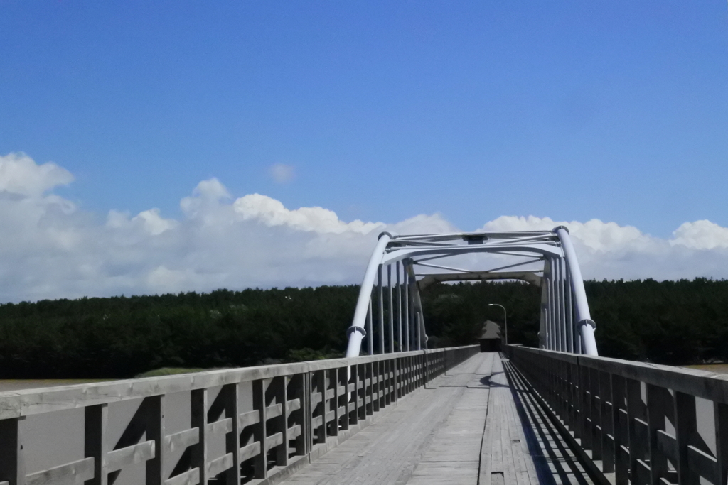 中の島に架かる橋