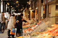 冬の札幌二条市場