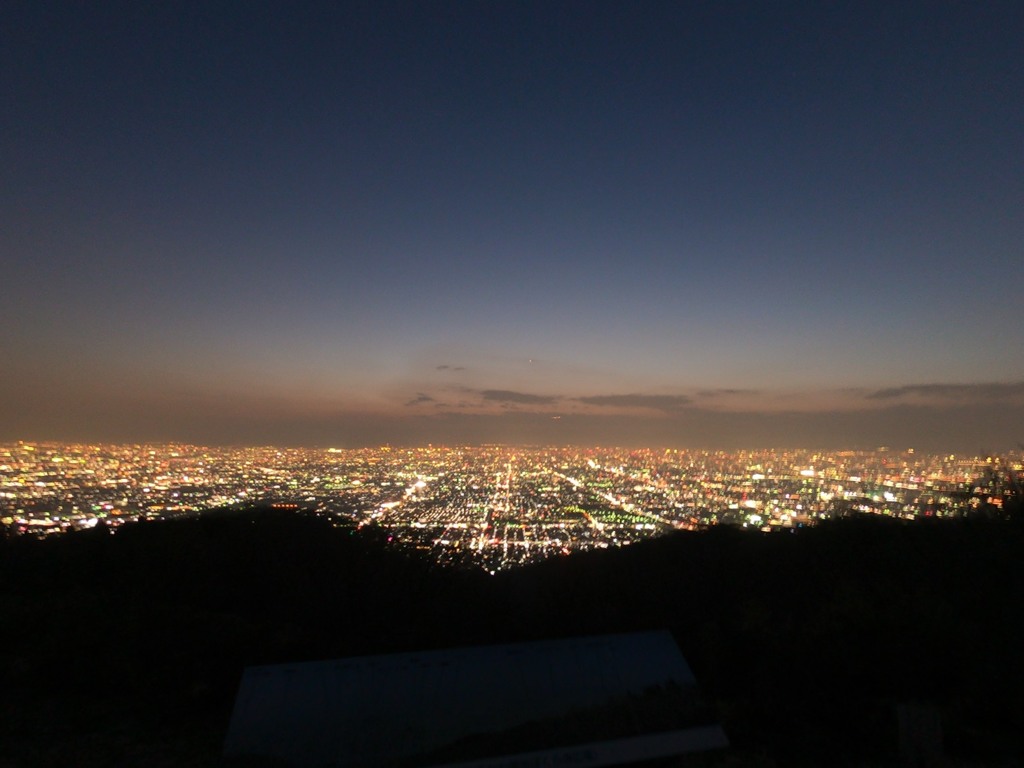 夜景　生駒山