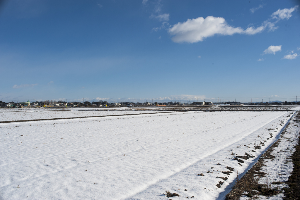 残雪風景１