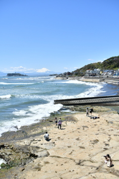 風が強く空気の澄んだ稲村でした