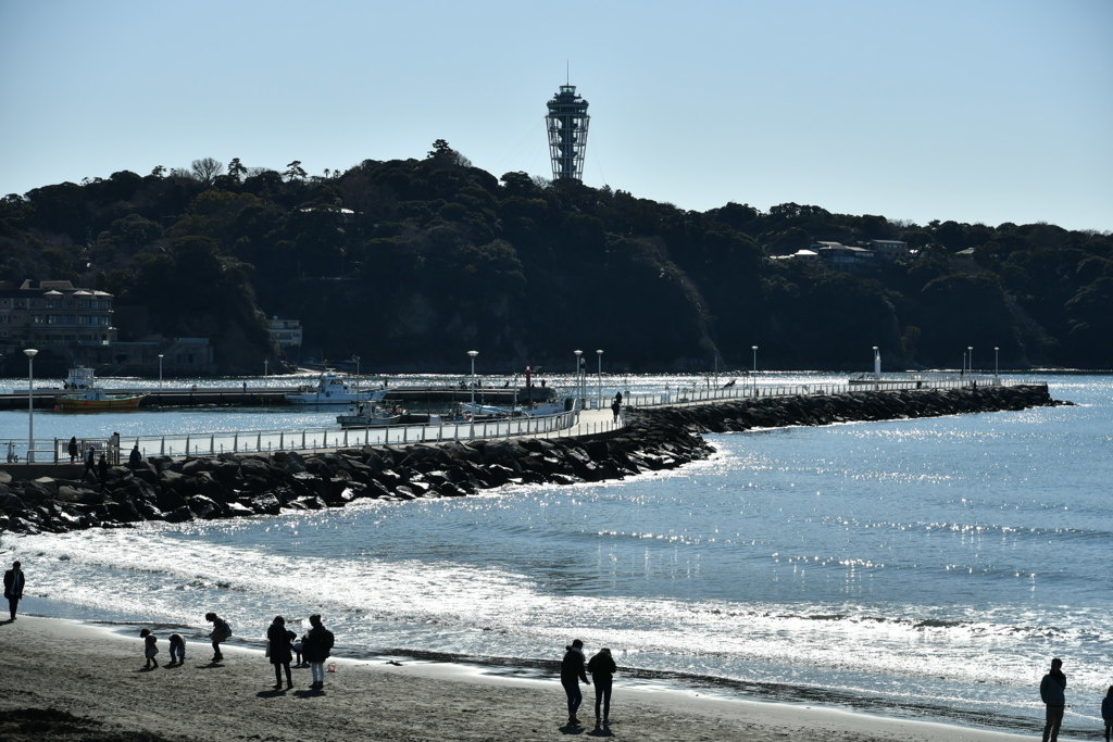 西浜からの江ノ島